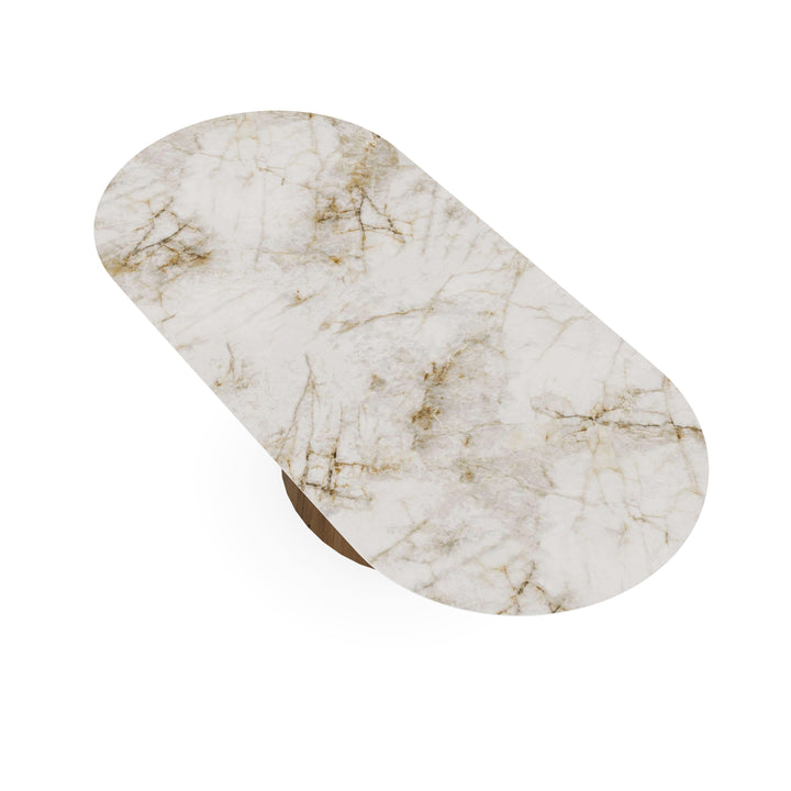 Keramiek eettafel Cuarzo Reno - Plat ovaal - Sjors Toscane 2x - {{ product.type }} - Kas20