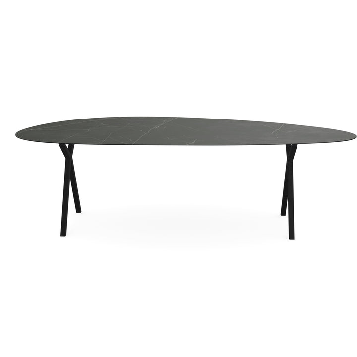Keramiek eettafel paladio mat - Kiezel B - Scissor zwart - {{ product.type }} - Kas20