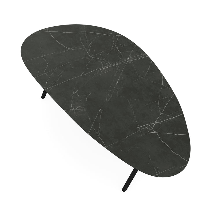 Keramiek eettafel paladio mat - Kiezel B - Scissor zwart - {{ product.type }} - Kas20