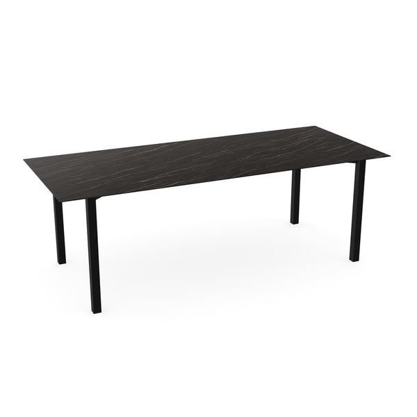 Keramiek eettafel noir desir mat - Recht - Ace Frame zwart