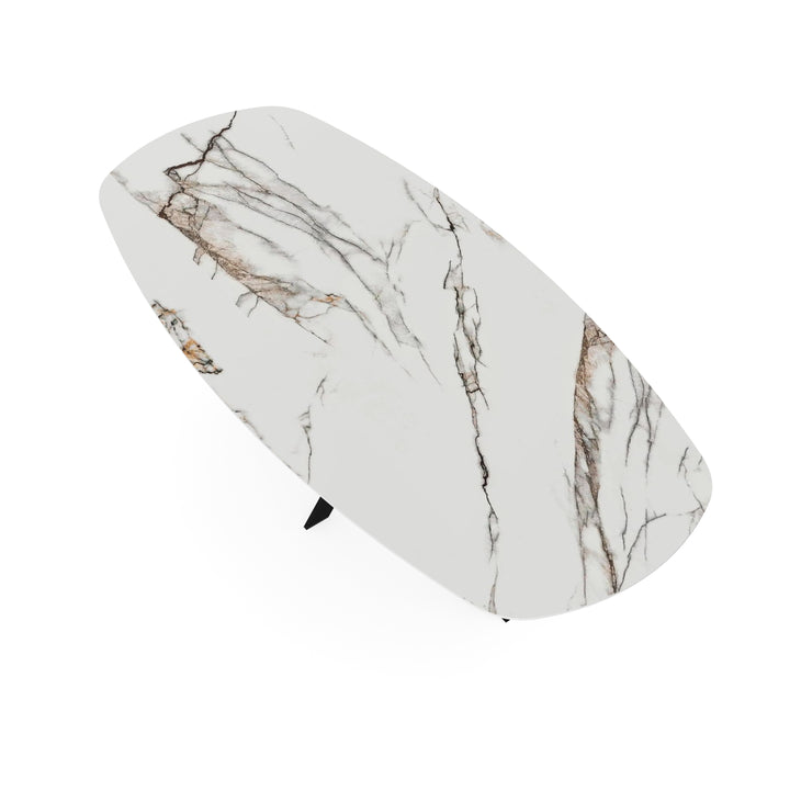 Keramiek tuintafel Iceberg - Deens Ovaal - Balou Zwart - {{ product.type }} - Kas20
