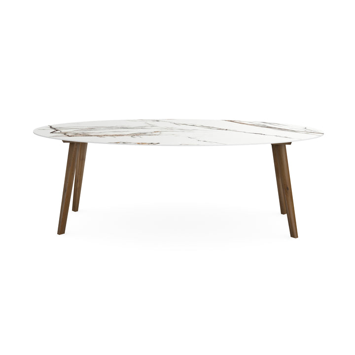 Keramiek eettafel iceberg - ovaal - I-Schuin Toscane 2x - {{ product.type }} - Kas20