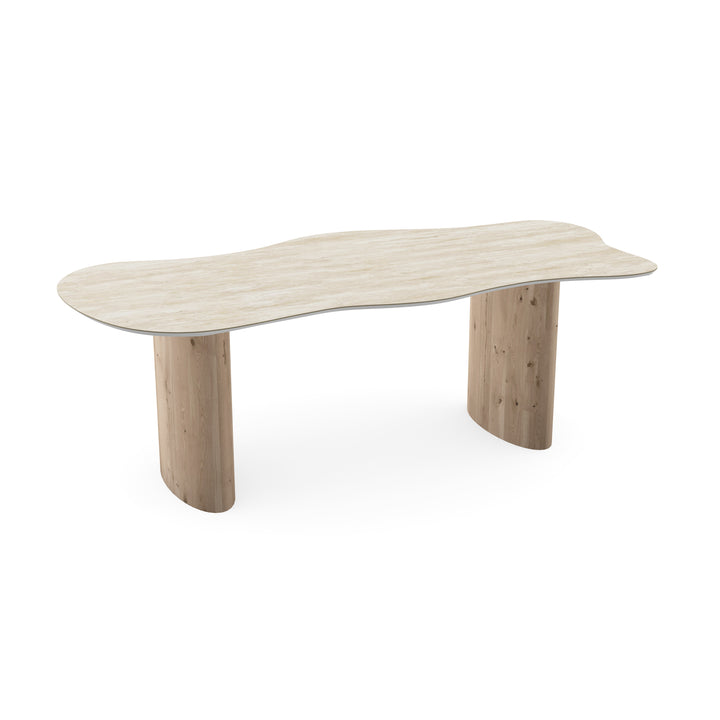Keramiek eettafel Travertino - Wolk - Freya naturel - {{ product.type }} - Kas20