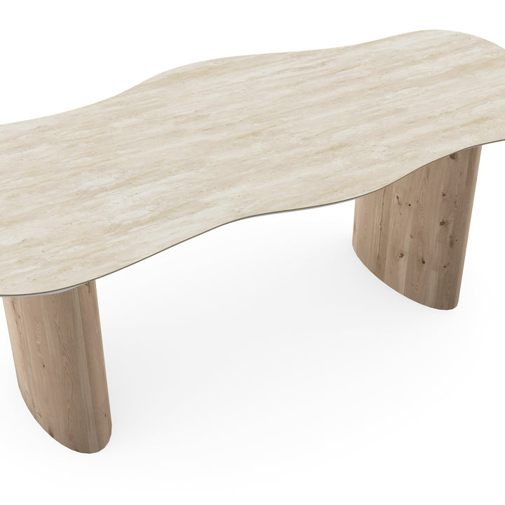 Keramiek eettafel Travertino - Wolk - Freya naturel - {{ product.type }} - Kas20
