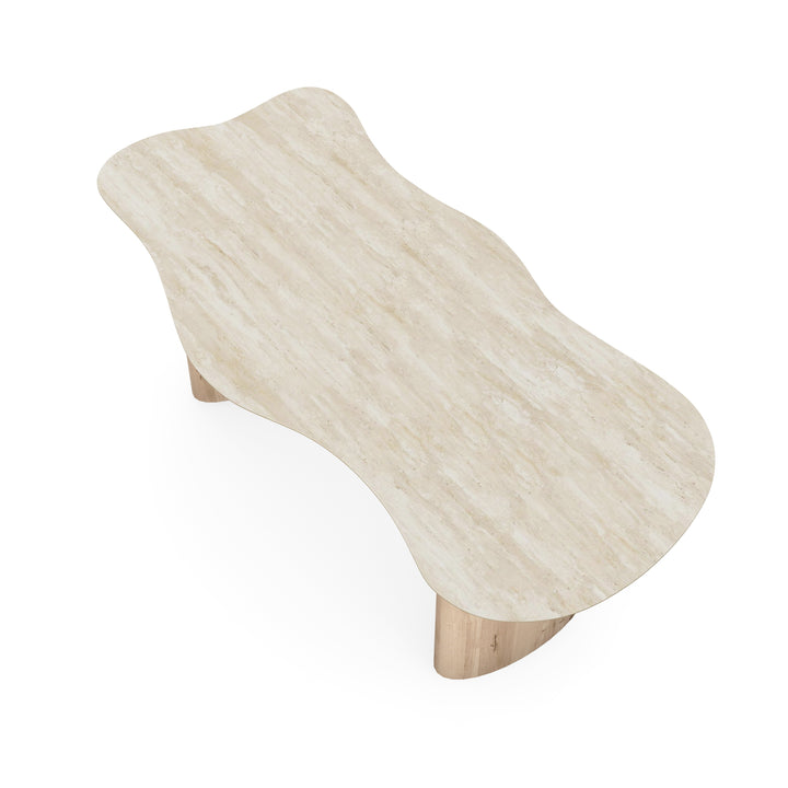 Keramiek eettafel Travertino - Wolk - Freya naturel - {{ product.type }} - Kas20