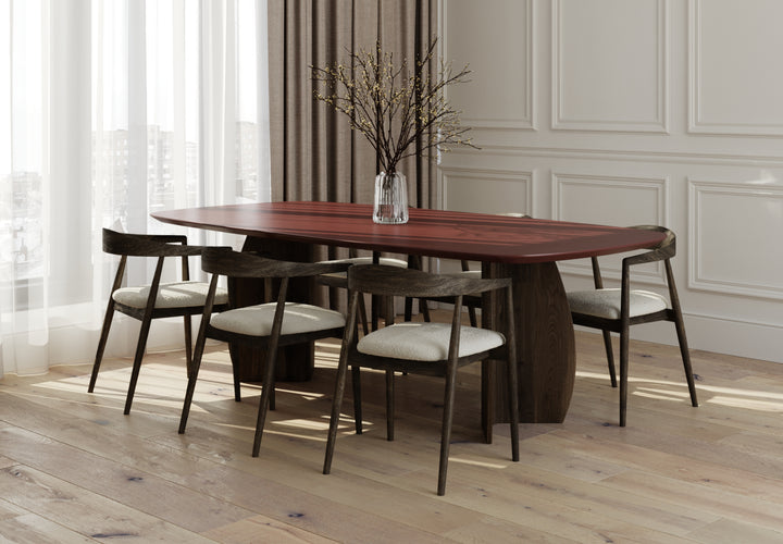 Fenix eettafel Rosso Jaipur - Deens Ovaal - Maan walnut brown - {{ product.type }} - Kas20