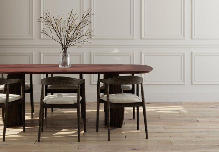 Fenix eettafel Rosso Jaipur - Deens Ovaal - Maan walnut brown - {{ product.type }} - Kas20