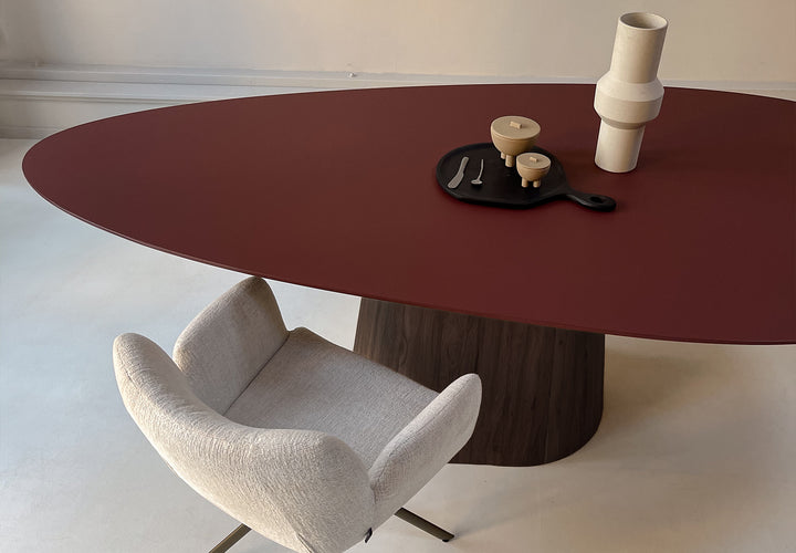 Fenix Eettafel Rosso Jaipur - Kiezel B - Sjors walnut brown - {{ product.type }} - Kas20
