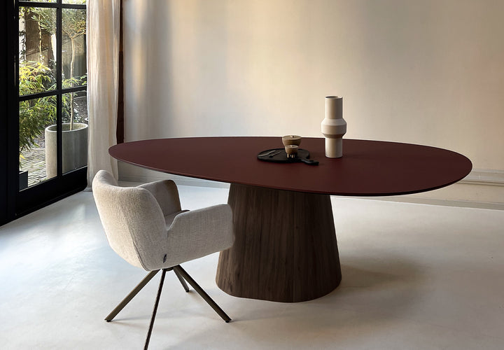 Fenix Eettafel Rosso Jaipur - Kiezel B - Sjors walnut brown - {{ product.type }} - Kas20