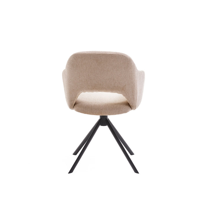 Eetkamerstoel Liam - San Remo Ecru - Draaibaar onderstel - {{ product.type }} - Kas20