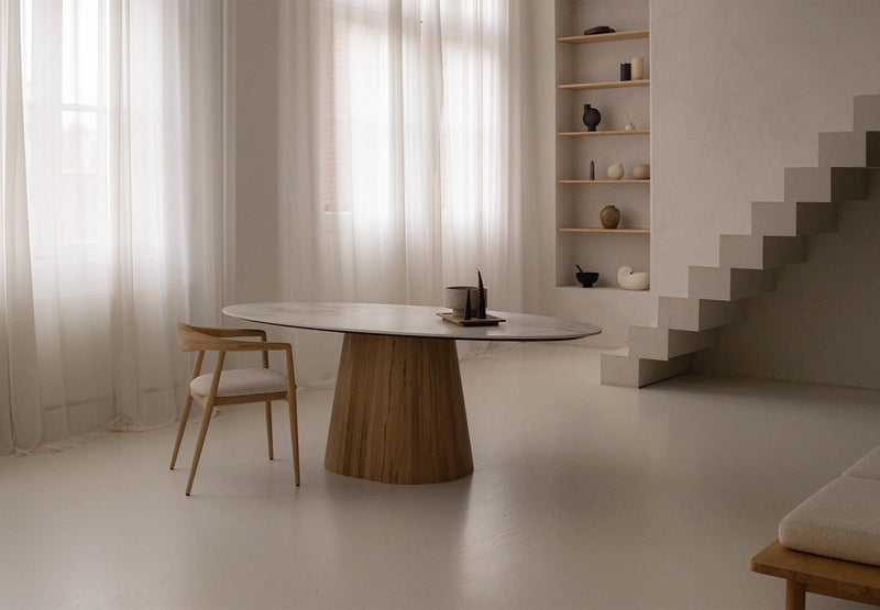 Malmo Eetkamerstoel - Beuken walnoot