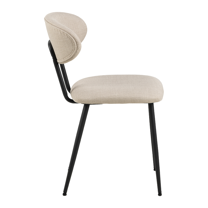Eetkamerstoel Lucas - Basel Beige - Draaibaar onderstel - {{ product.type }} - Kas20