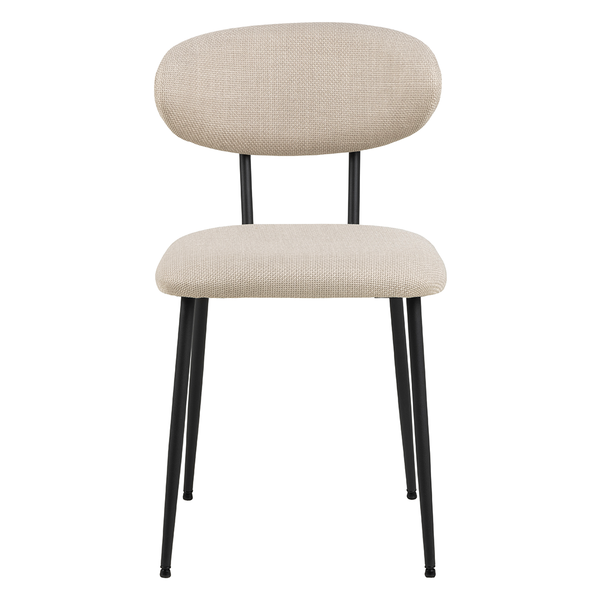 Eetkamerstoel Lucas - Basel Beige - Draaibaar onderstel - {{ product.type }} - Kas20