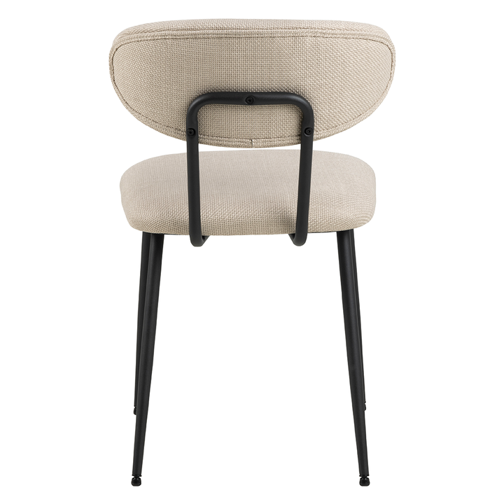Eetkamerstoel Lucas - Basel Beige - Draaibaar onderstel - {{ product.type }} - Kas20