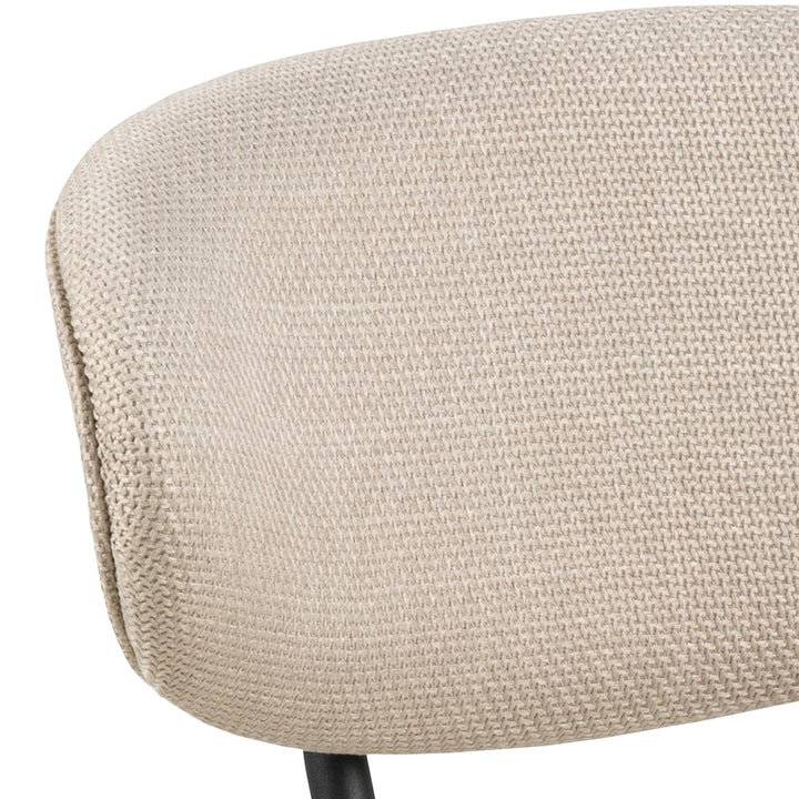 Eetkamerstoel Lucas - Basel Beige - Draaibaar onderstel - {{ product.type }} - Kas20