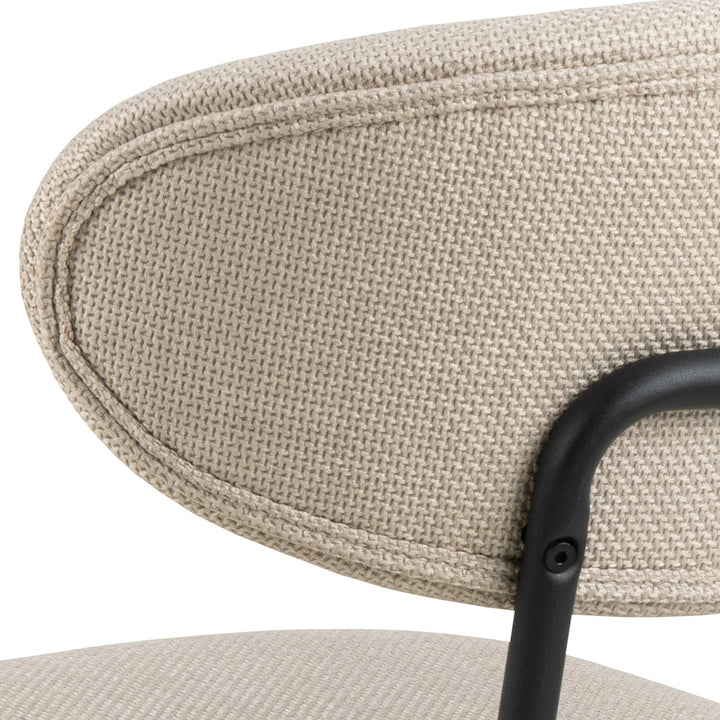 Eetkamerstoel Lucas - Basel Beige - Draaibaar onderstel - {{ product.type }} - Kas20
