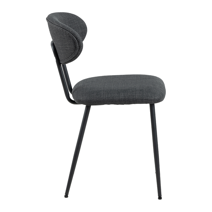 Eetkamerstoel Lucas - Basel Dark Grey - Draaibaar onderstel - {{ product.type }} - Kas20