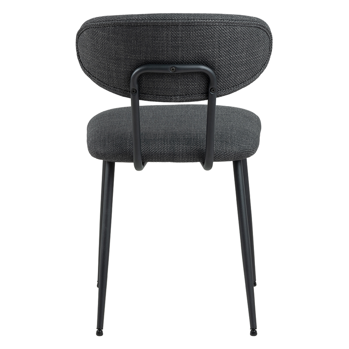 Eetkamerstoel Lucas - Basel Dark Grey - Draaibaar onderstel - {{ product.type }} - Kas20