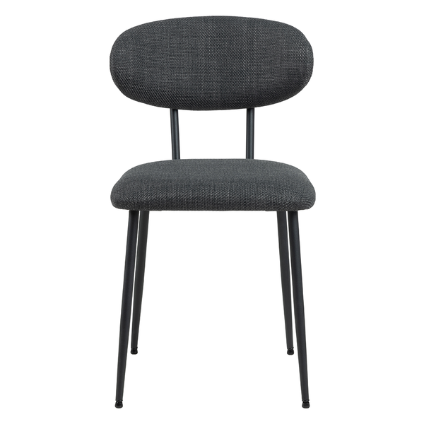 Eetkamerstoel Lucas - Basel Dark Grey - Draaibaar onderstel - {{ product.type }} - Kas20