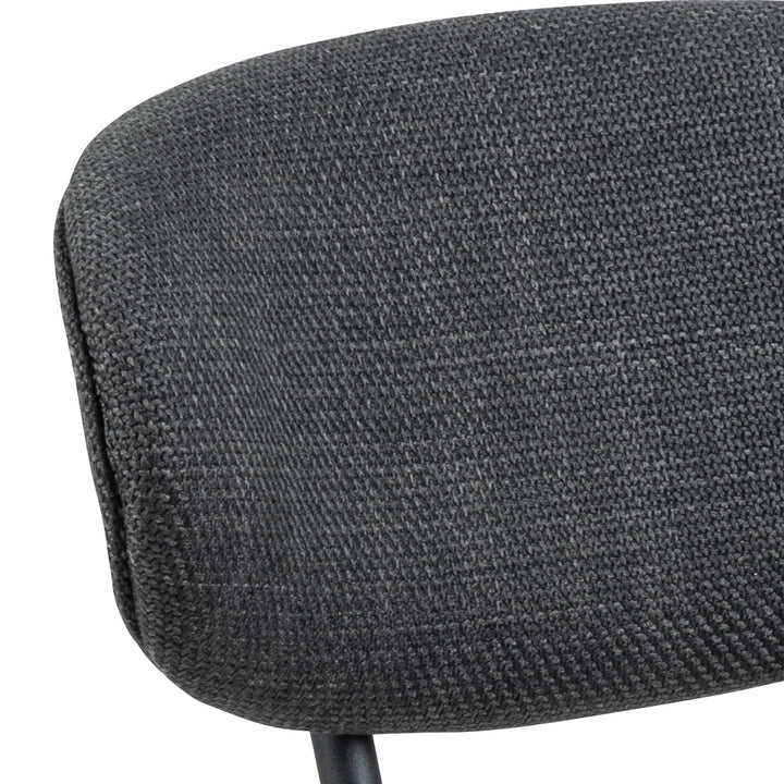 Eetkamerstoel Lucas - Basel Dark Grey - Draaibaar onderstel - {{ product.type }} - Kas20
