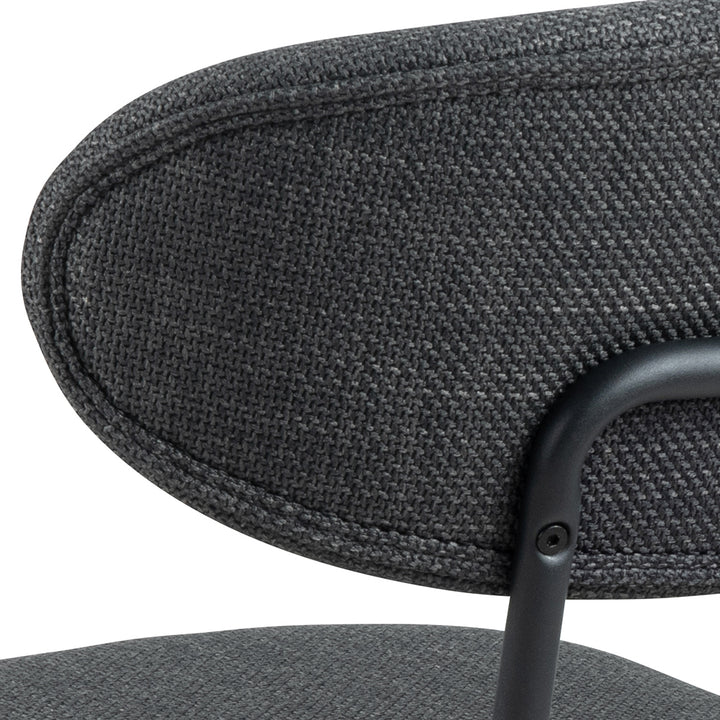Eetkamerstoel Lucas - Basel Dark Grey - Draaibaar onderstel - {{ product.type }} - Kas20