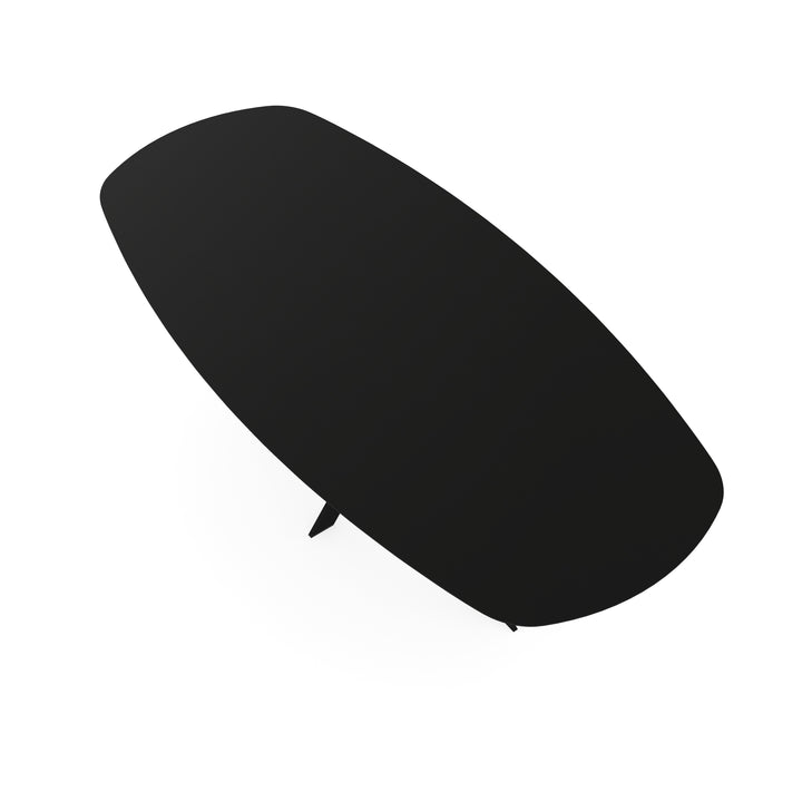 Melamine eettafel eiken zwart - Deens ovaal - Matrix ultra dun onderstel - {{ product.type }} - Kas20