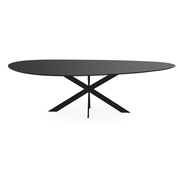 Melamine eettafel eiken zwart - Kiezel type A - Matrix ultra dun zwart - {{ product.type }} - Kas20