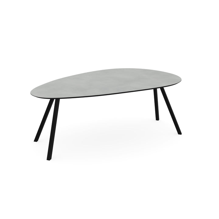 Melamine eettafel beton licht - Kiezel Type A - Schuine i onderstel - {{ product.type }} - Kas20