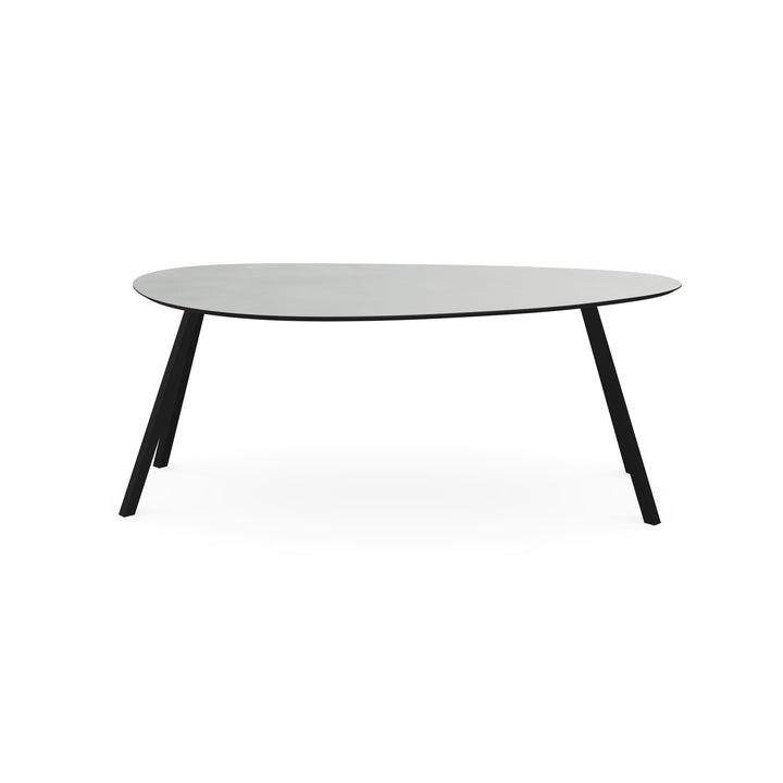 Melamine eettafel beton licht - Kiezel Type A - Schuine i onderstel - {{ product.type }} - Kas20
