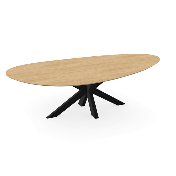 Melamine eettafel Casella Eik licht natuur - Kiezel A - Matrix dun