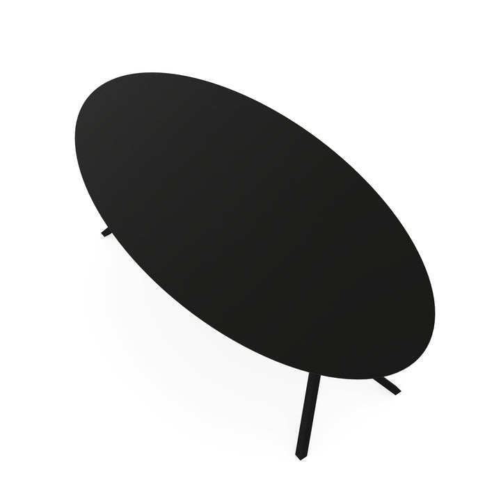 Melamine eettafel eiken zwart - Ovaal - VV onderstel - {{ product.type }} - Kas20