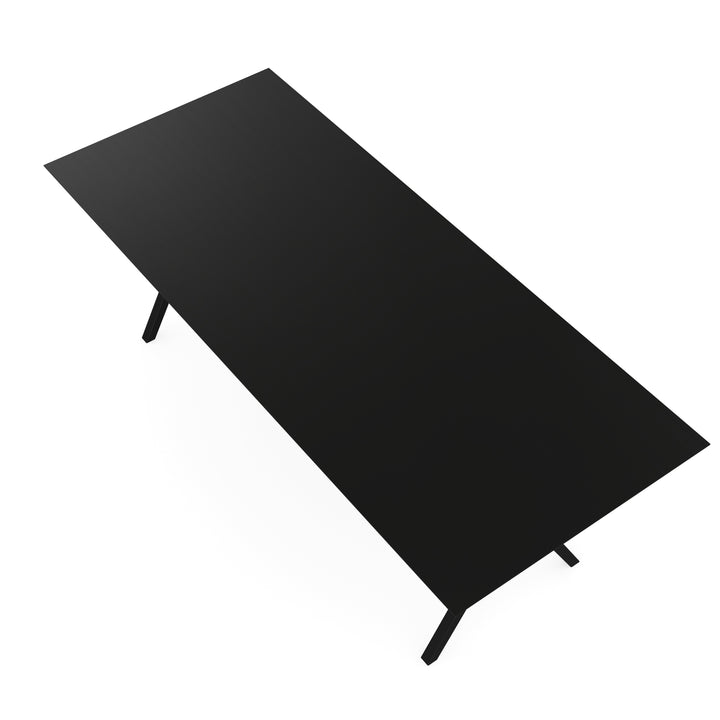 Melamine eettafel eiken zwart - Recht - Scissor onderstel - {{ product.type }} - Kas20