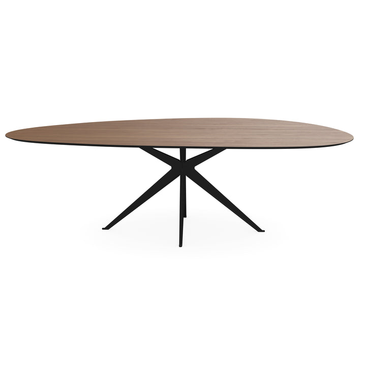 Melamine eettafel noten - Kiezel Type A - Anna onderstel - {{ product.type }} - Kas20
