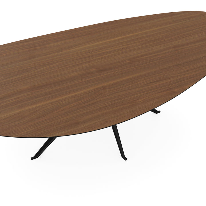 Melamine eettafel noten - Kiezel Type A - Anna onderstel - {{ product.type }} - Kas20