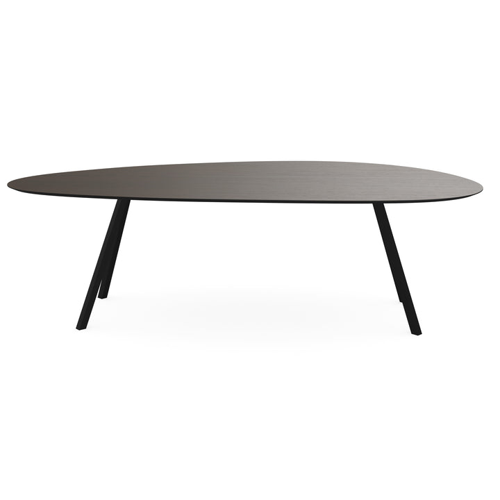 Melamine eettafel eiken bruin - Kiezel Type A - Schuine i onderstel - {{ product.type }} - Kas20