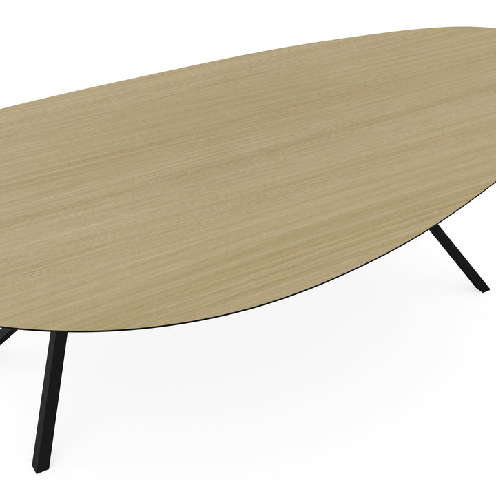 Melamine eettafel eiken licht - Kiezel Type A - VV onderstel - {{ product.type }} - Kas20