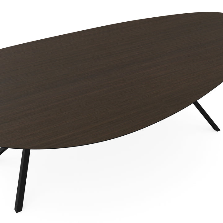 Melamine eettafel eiken bruin - Kiezel Type A - VV onderstel - {{ product.type }} - Kas20