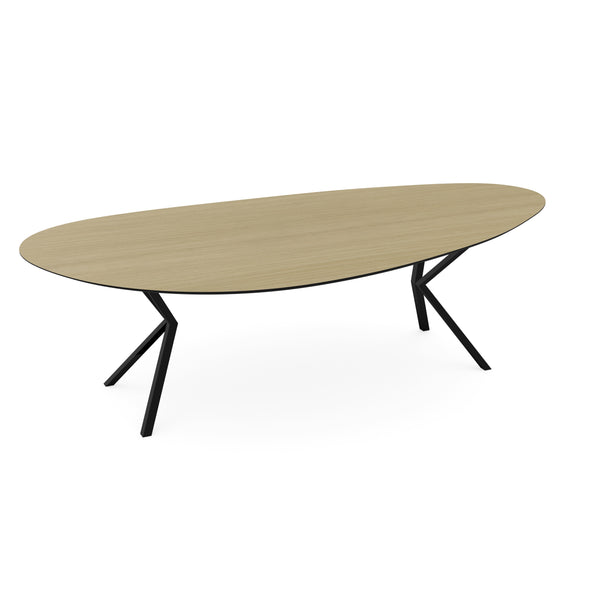 Melamine eettafel eiken licht - Kiezel Type A - VV onderstel - {{ product.type }} - Kas20