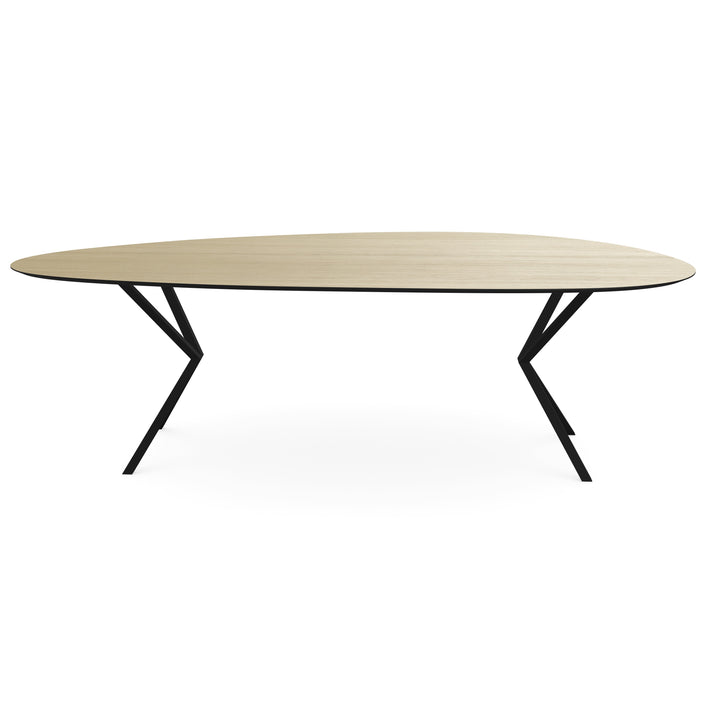 Melamine eettafel eiken licht - Kiezel Type A - VV onderstel - {{ product.type }} - Kas20