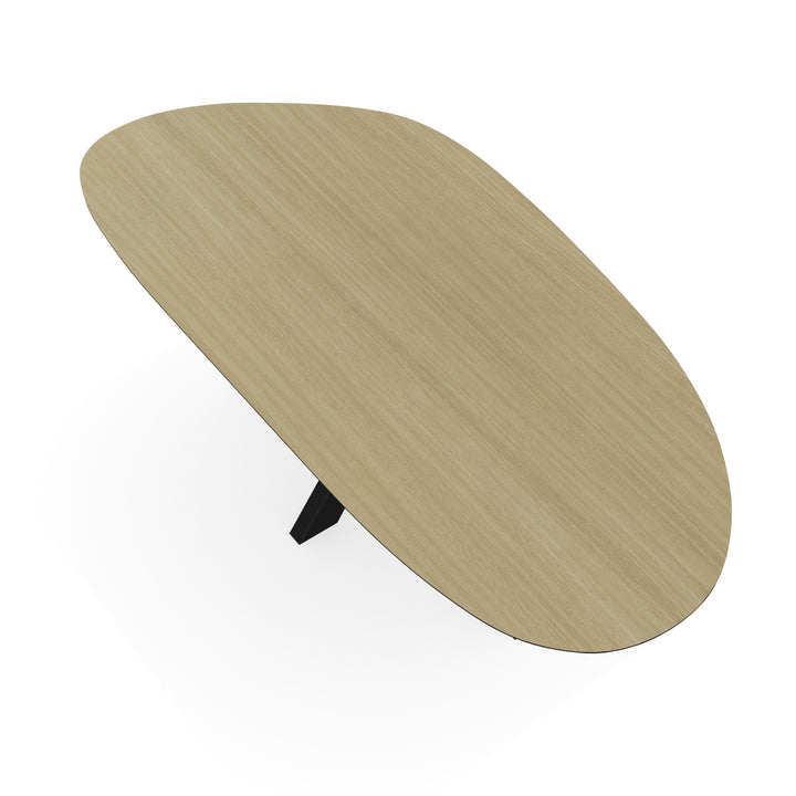 Melamine eettafel eiken licht - Organisch Type A - Matrix dun onderstel - {{ product.type }} - Kas20
