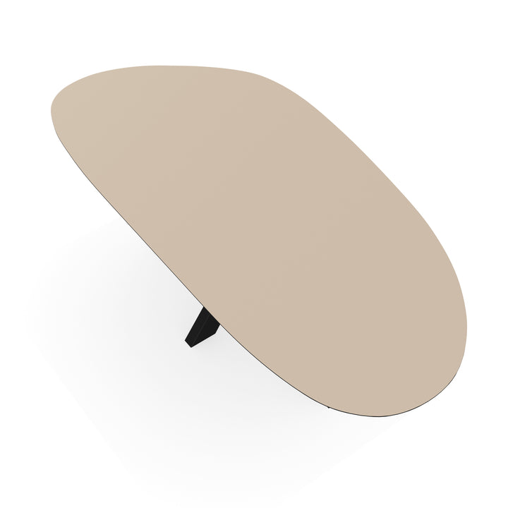 Melamine eettafel beige - Organisch Type A - Matrix dun onderstel - {{ product.type }} - Kas20