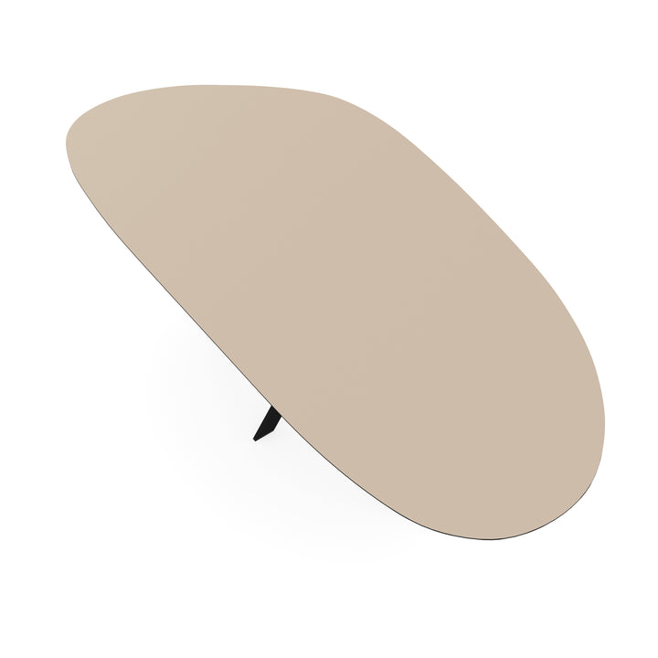 Melamine eettafel beige - Organisch Type A - Matrix ultra dun onderstel - {{ product.type }} - Kas20