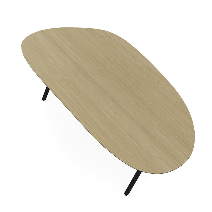 Melamine eettafel eiken licht - Organisch Type A - Scissor onderstel - {{ product.type }} - Kas20