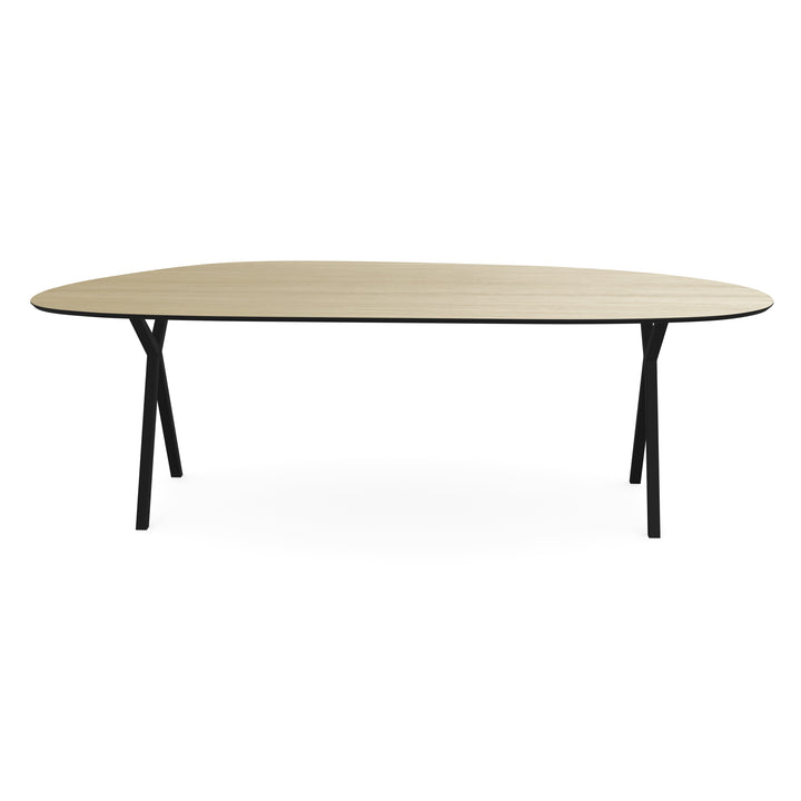 Melamine eettafel eiken licht - Organisch Type A - Scissor onderstel - {{ product.type }} - Kas20