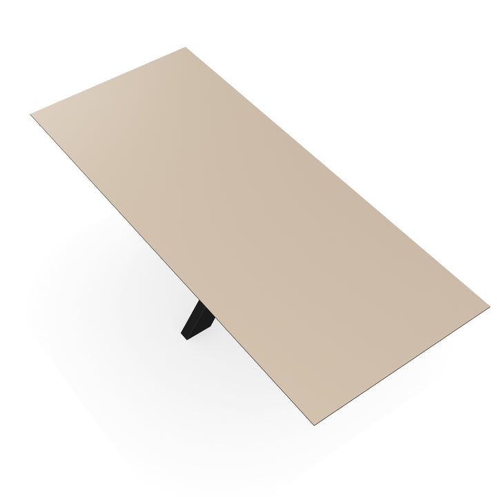 Melamine eettafel beige - Recht - Matrix dun onderstel - {{ product.type }} - Kas20