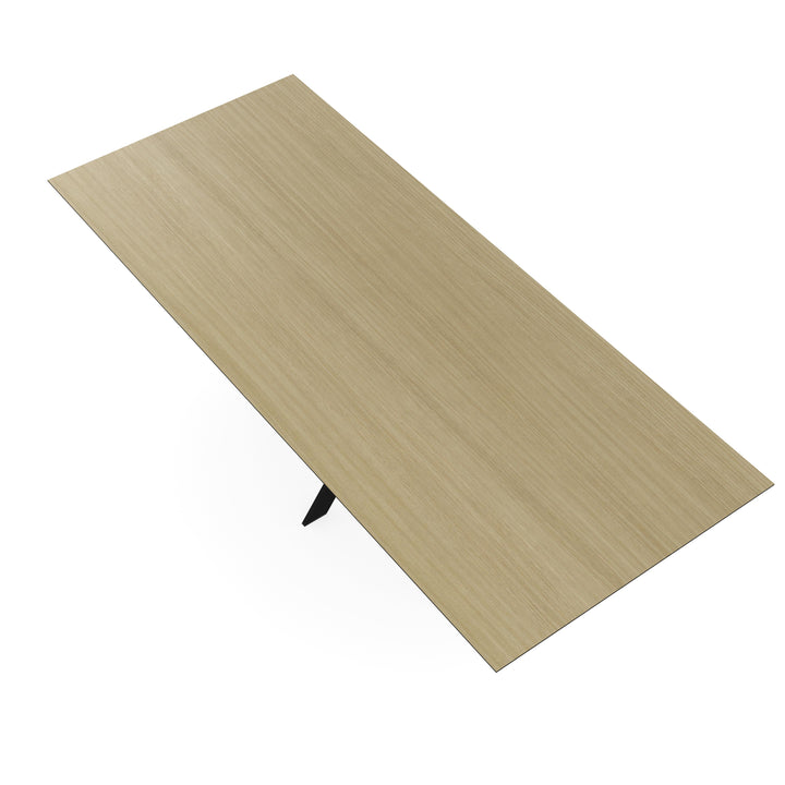 Melamine eettafel eiken licht - Recht - Matrix ultra dun onderstel - {{ product.type }} - Kas20