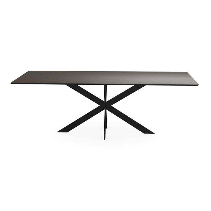 Melamine eettafel eiken bruin - Recht - Matrix ultra dun onderstel - {{ product.type }} - Kas20