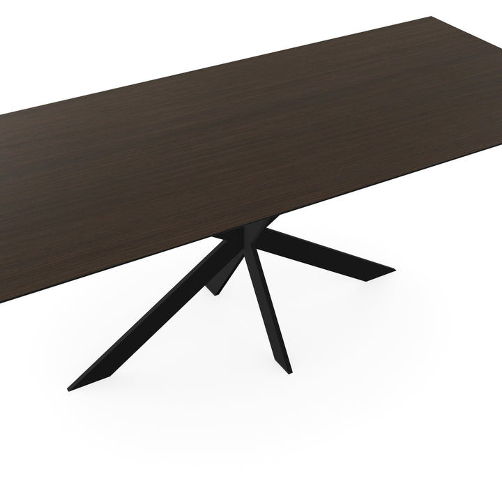 Melamine eettafel eiken bruin - Recht - Matrix ultra dun onderstel - {{ product.type }} - Kas20
