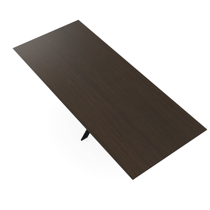 Melamine eettafel eiken bruin - Recht - Matrix ultra dun onderstel - {{ product.type }} - Kas20