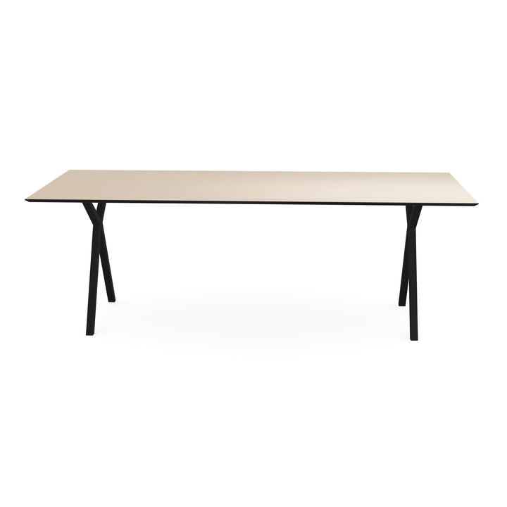 Melamine eettafel beige - Recht - Scissor onderstel - {{ product.type }} - Kas20